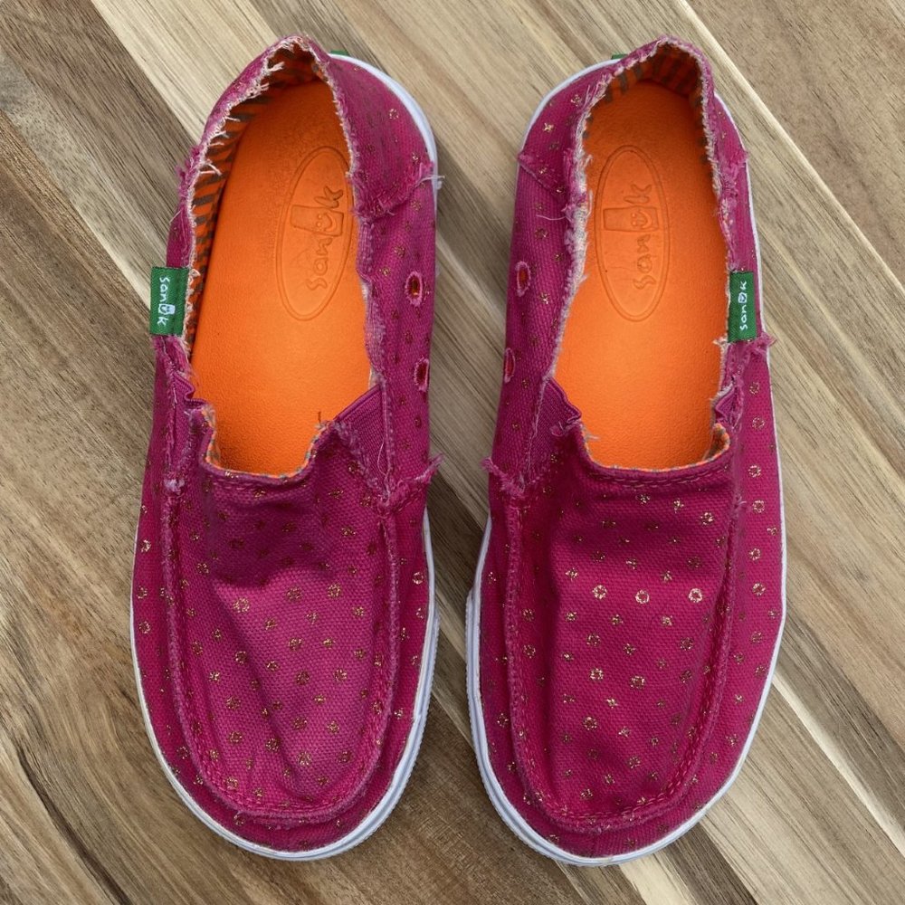 Pink Sanuk Girls Surf /Vagabond Shoe Sidewalk Surfer